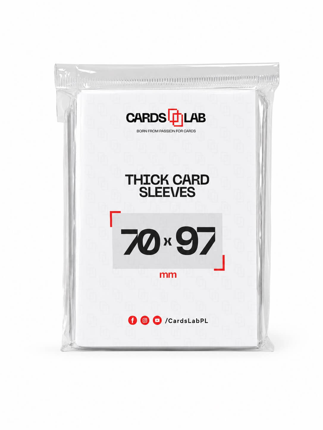Cards Lab Thick Card Sleeves 70 × 97 mm