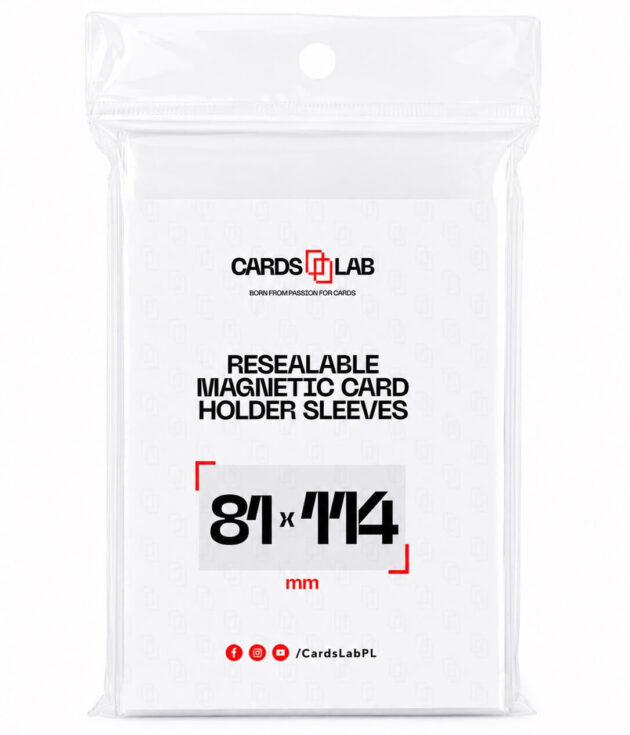 Cards Lab Resealable Magnetic Card Holder Sleeves 81 × 114 mm